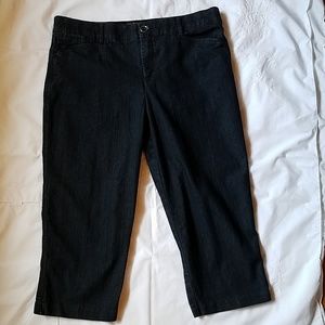 Intro Love The Fit Stretch Capris Blue Denim 14